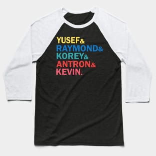 when they see us, central park 5, Yusef, Raymond, Korey, Antron & Kevin  korey wise Baseball T-Shirt